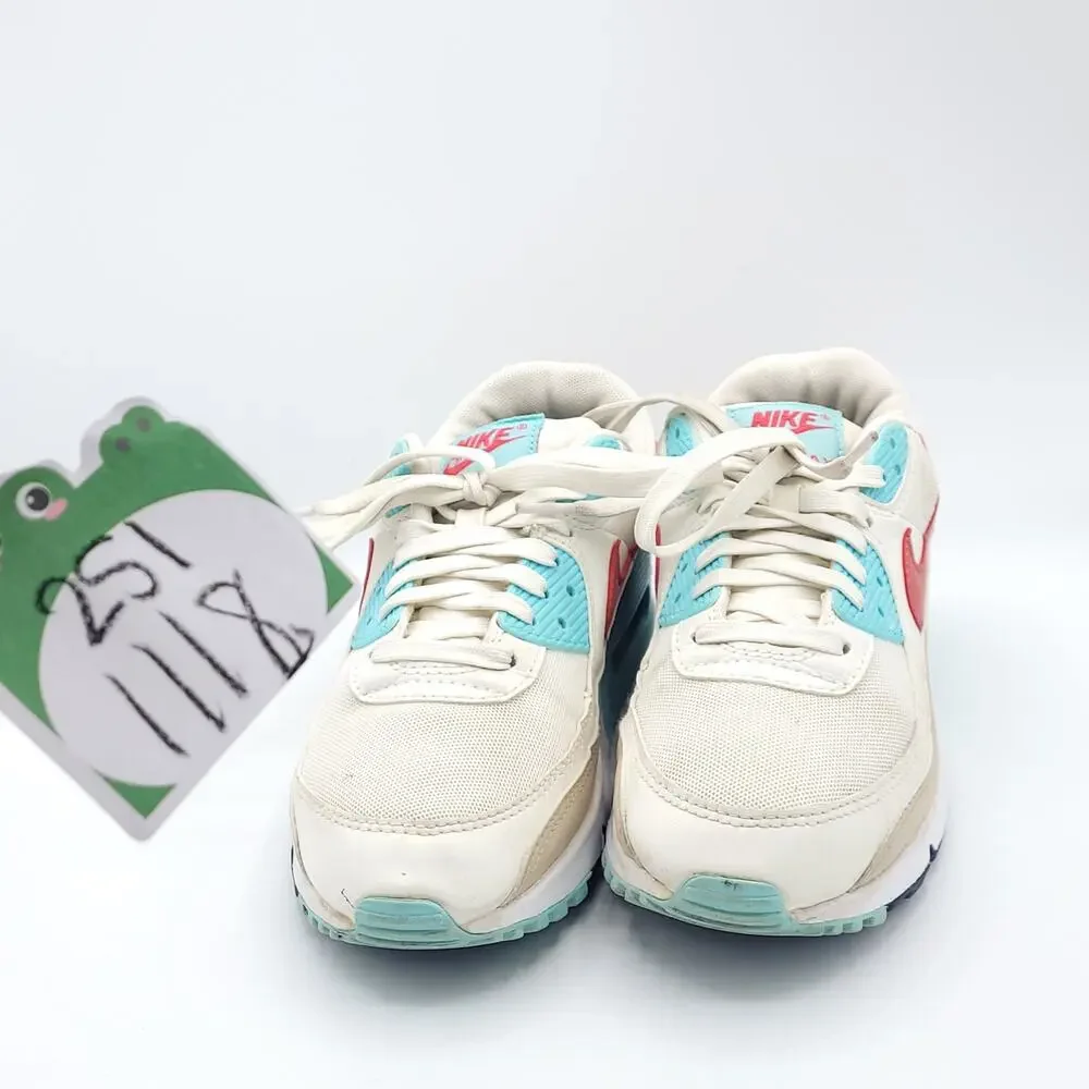 Nike Air Max 90 Sail Gypsy Pink Copa white blue DQ4699-100 women's size 8